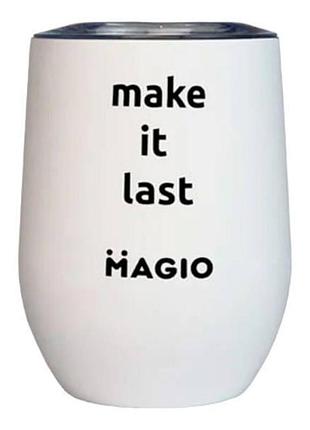 Термокружка magio mg-1042 350мл белая