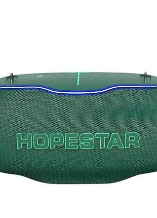 Колонка з мікрофоном акумуляторна 24000 mah 186 х 404мм hopestar h86 180w зелена