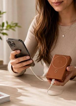 Павербанк power bank ts-5603 с беспроводной зарядкой 10000мач оранжевый