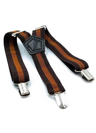 Подтяжки детские weatro коричневые det-pd-048