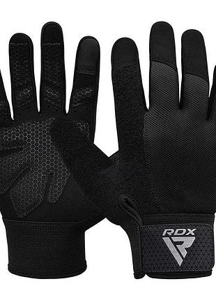 Рукавички для фітнесу rdx w1 full finger plus black xl