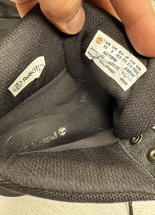 Крутые черные кожаные ботинки timberland 8
