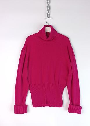 К3 женский кашемировый гольф в авангардном стиле pringle of scotland x ballantyne cashmere jumper/розовый/из кашемира/шотландия/водолазка