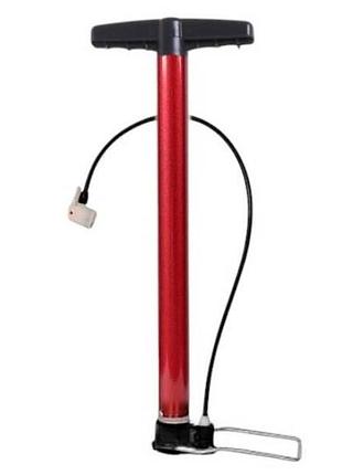 Насос велосипедный напольный inflator красный