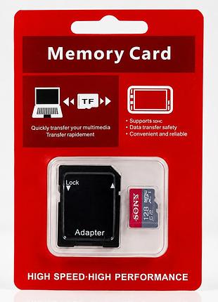 Карта памяти sony 128gb microsdxc class 10 с sd-адаптером