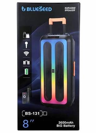 Колонка портативная аккумуляторная 3600mah bluetooth wireless speaker ttd-2820 черная