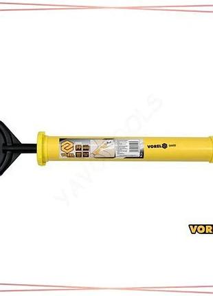 Шприц для нанесення будівельних сумішей vorel корпус 60мм сопло 85x20мм пластиковий для ремонту та буд sku_04450