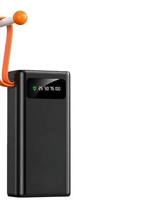 Power bank с дисплеем hoco 60000mah j88a черный