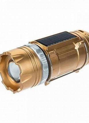 Фонарь кемпинговый светодиодный на солнечных батареях hb-9688