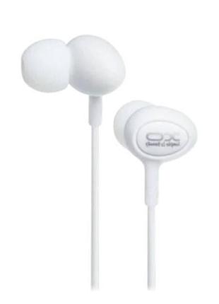 Навушники провідні xo s6 candy music earphone білі