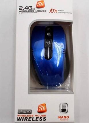 Миша бездротова для пк mouse g108 синя