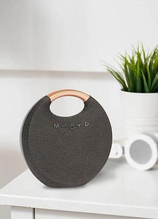 Колонка беспроводная аккумуляторная portable wireless speaker m1mini 3*40 hs-36 темно-серая