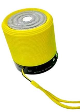 Bluetooth-колонка акумуляторна з вбудованим fm-приймачем 1000мач ws-631 жовта
