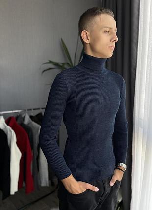 Гольф рубчик синій 5