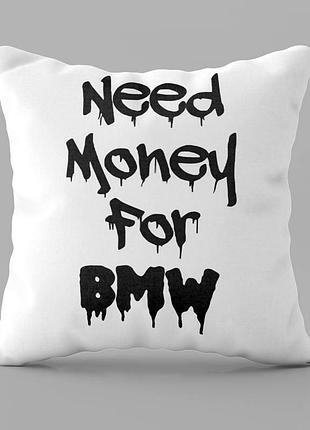 Подушка 3d bmw money 28976 50х50 см