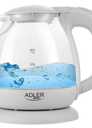 Електрочайник adler ad 1283g 1100вт 1л