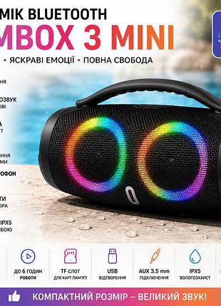 Мінідинамік bluetooth boombox 3 mini rgb b11