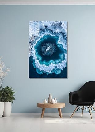 Картина на стекле novellaprint "тишина льдин" 30x45см (pic-472-00)