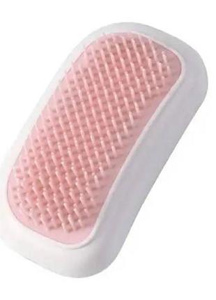 Гребінець масажний для волосся hair brush рожевий