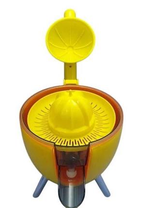 Соковитискач для цитрусових 200вт citrus press ly-473 жовтий