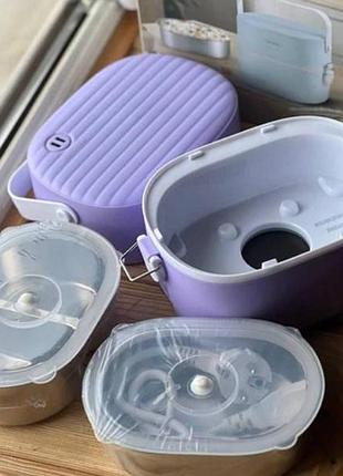 Ланч бокс із підігрівом electric lunch box ly-800 фіолетовий