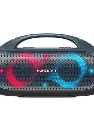 Колонка портативная беспроводная bluetooth 80вт 12000mah hopestar a50 серая
