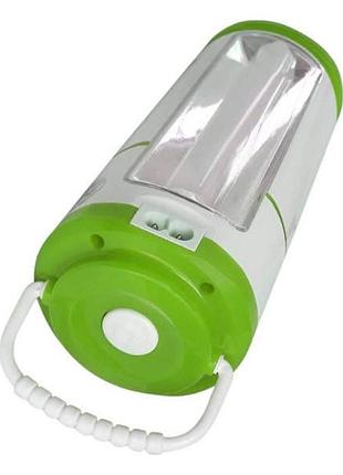 Фонарь ll-7109 led rechargeable light 120 watts зеленый
