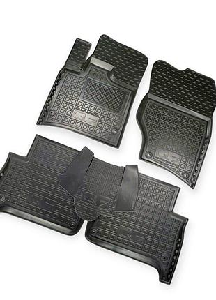 Килимки салону audi q7 (2005-2015) борт 2,5 см, з перемичкою avto-gumm