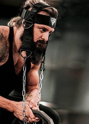 Тяга для шеи rdx h2 neck harness black plus 4