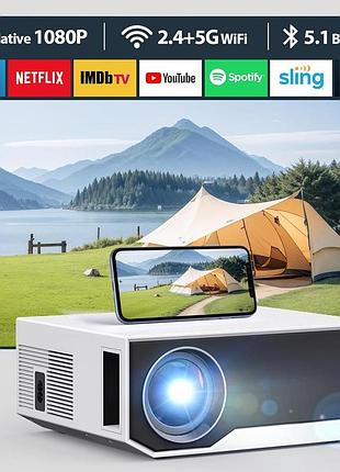 Портативный led проектор с встроенными динамиками full hd 1920×1080 проектор с дистанционным управлением