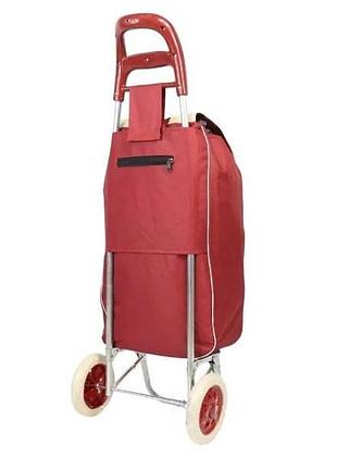 Сумка на колесиках для покупок trolley small красная