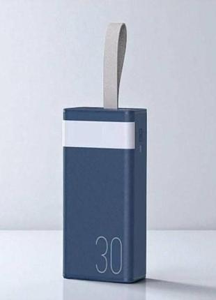 Power bank з ліхтариком та функцією швидкої зарядки 30000 mah remax rpp-320 чорний