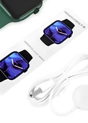 Годинник наручний з функцією дзвінків та смс smart watch hw56 plus зелений