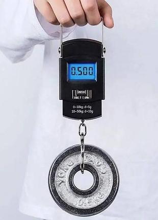 Весы подвесные электронные haley hy-5022 до 50 кг чёрные