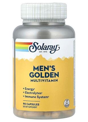 Чоловічий комплекс solaray men's golden multivitamin, 90 капсул