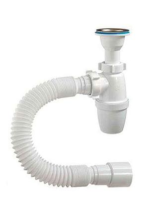 Сифон 1 1/2 с гибкой трубой а - 32019 тм waterstal
