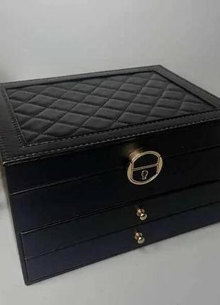 Шкатулка для украшений 23*17*13.5 xl-1319 черная