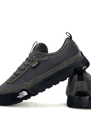 Чоловічі повсякденні кросівки the north face сірі стильні щоденні з текстилю cordura сучасні зе норт фейс демісезонні якісні