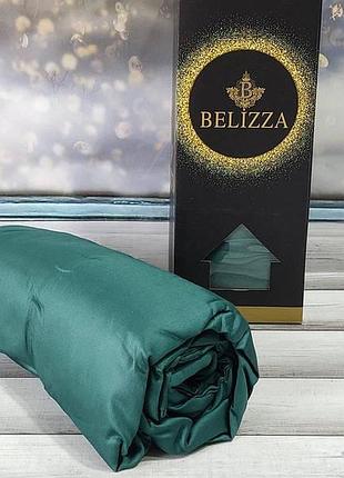 Простирадло на гумці з наволочками belizza p. yesil 160х200см сатин бавовна