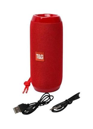 Колонка беспроводная portable bt speaker tg-117 красная