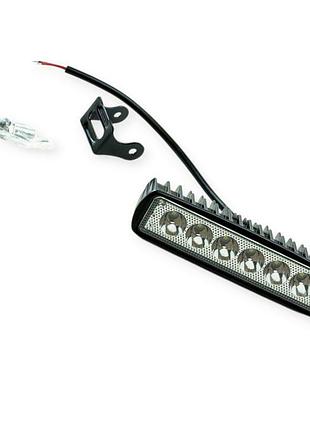 Фара дополнительная led прямоугольная 155х44х42 (д, в, ш) 18w дальний epistar megalight