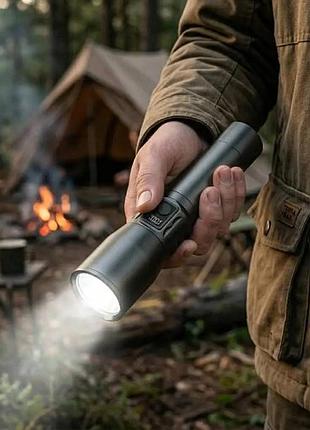 Фонарик ручной аккумуляторный bl cb x86 черный