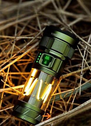 Ліхтар ручний акумуляторний 2в1 yemao ym-a19 9led зелений