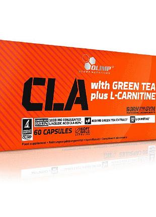 Жиросжигатель olimp sport nutrition sport edition cla with green tea plus l-carnitine, 60 капсул