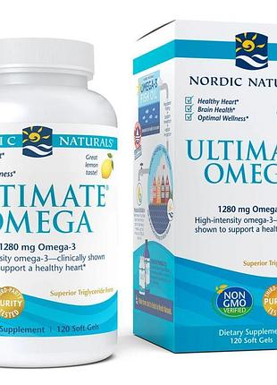 Жирные кислоты nordic naturals ultimate omega, 120 капсул