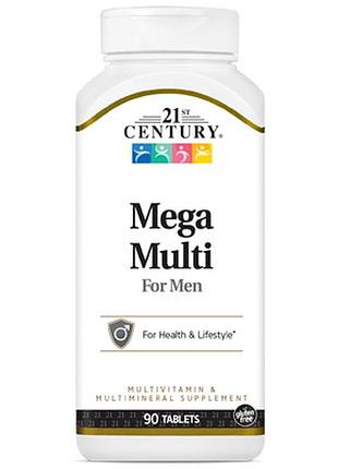 Витамины и минералы 21st century mega multi for men, 90 таблеток