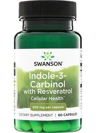 Комплекс індол-3-карбінолу swanson indole-3-carbinol 200 mg, 60 капсул