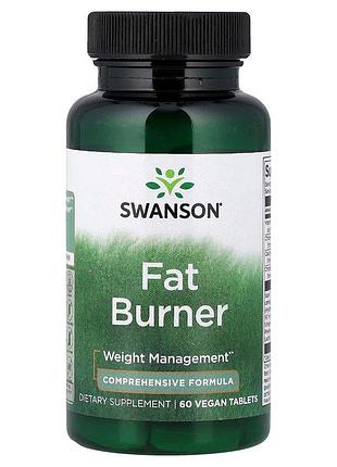 Жироспалювальний комплекс swanson fat burner, 60 таблеток