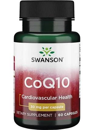 Натуральная добавка swanson coq10 30 mg, 60 капсул