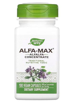 Концентрат люцерни nature's way alfa-max, 100 капсул для підтримки загального здоров'я